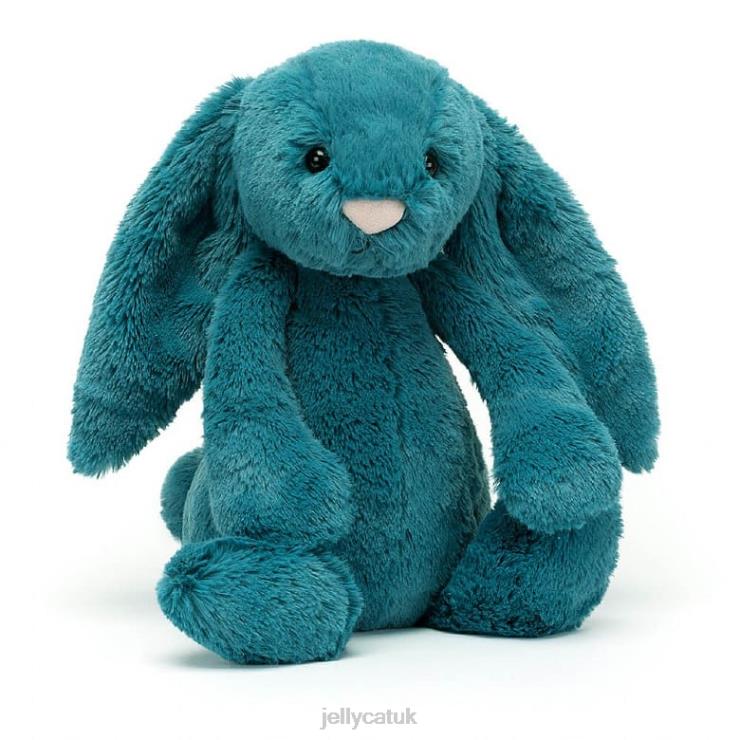 Jellycat Toy V248Z335 Bashful Mineral Blue Bunny Colbalt Blue