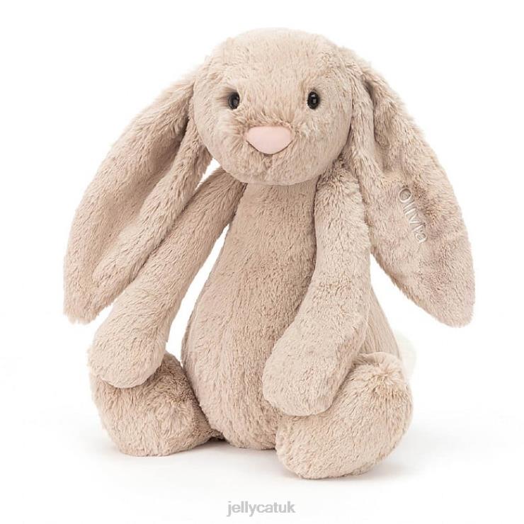 Jellycat Toy V248Z435 Personalised Bashful Bunny Huge Beige