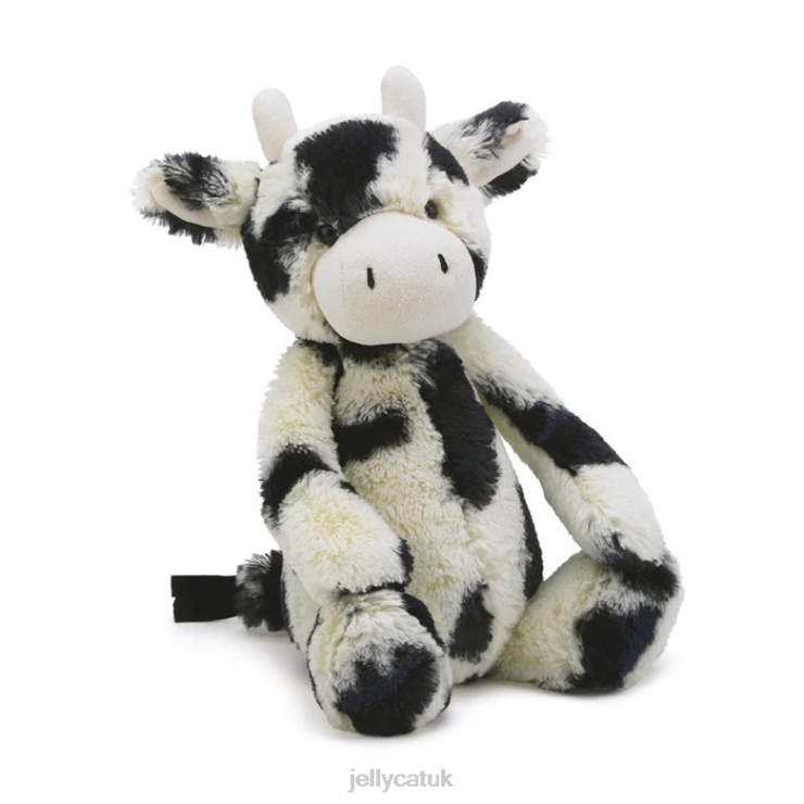 Jellycat Toy V248Z607 Bashful Calf Black and White