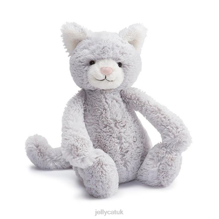 Jellycat Toy V248Z608 Bashful Grey Kitty Silver