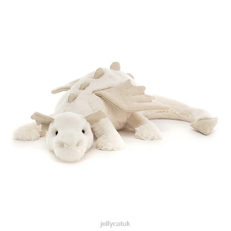 Jellycat Toy V248Z51 Snow Dragon White