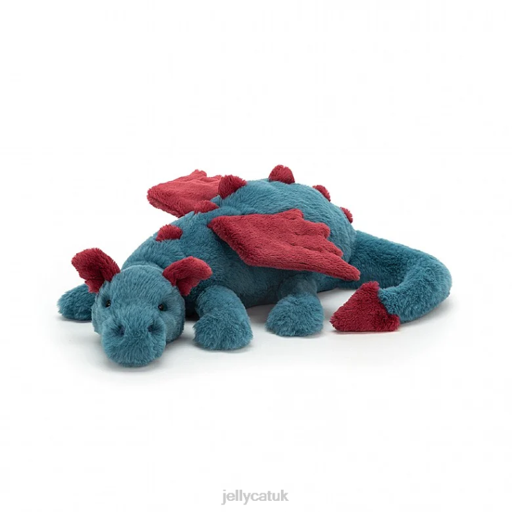 Jellycat Toy V248Z622 Dexter Dragon Blue