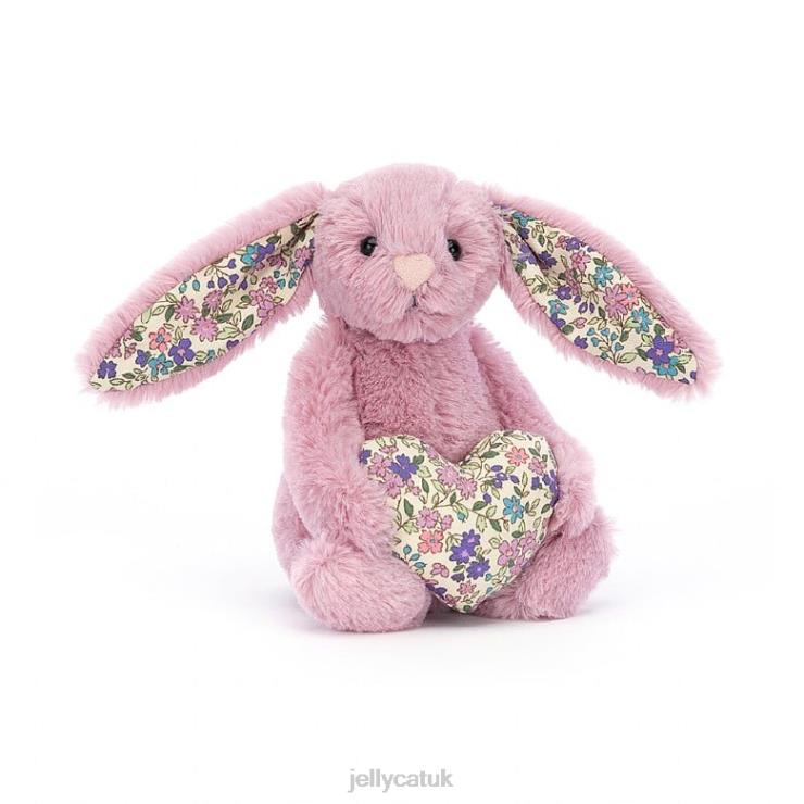 Jellycat Toy V248Z348 Blossom Heart Tulip Bunny Pink