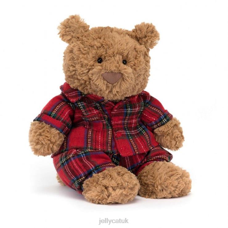 Jellycat Toy V248Z11 Bartholomew Bear Bedtime Brown