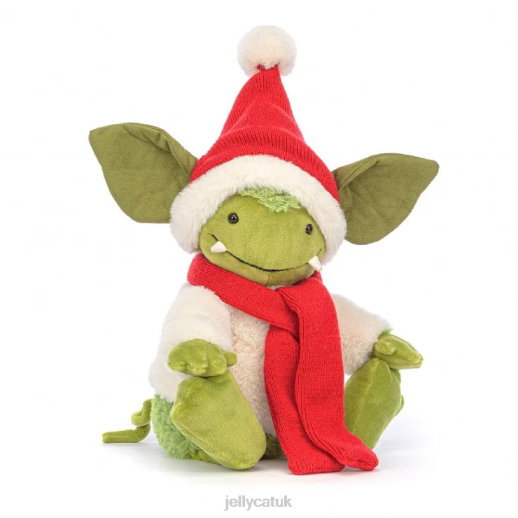 Jellycat Toy V248Z120 Christmas Grizzo Green