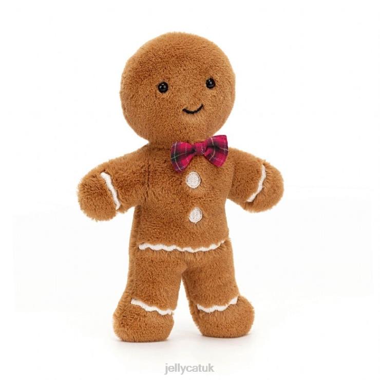 Jellycat Toy V248Z14 Jolly Gingerbread Fred Beige