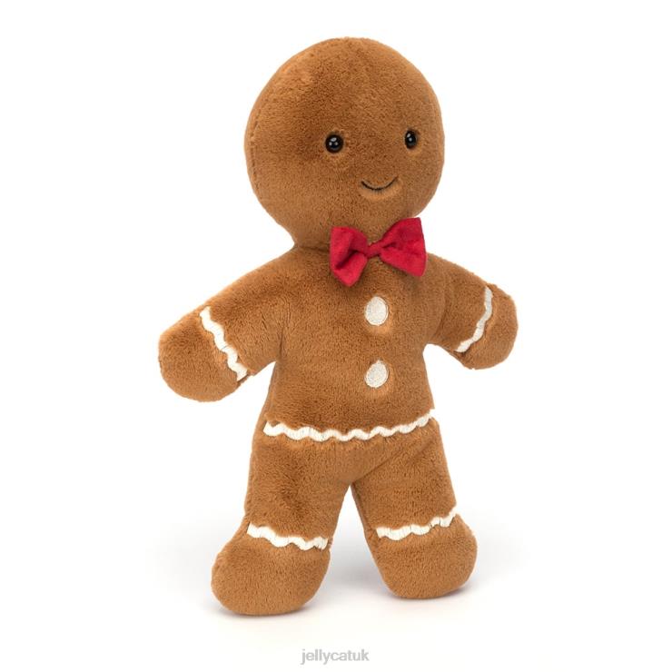 Jellycat Toy V248Z2 Jolly Gingerbread Fred Huge Brown