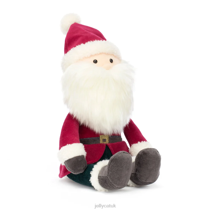 Jellycat Toy V248Z303 Jolly Santa Red