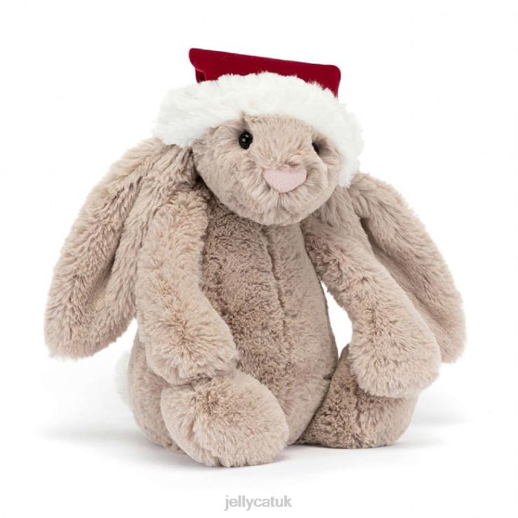 Jellycat Toy V248Z3 Bashful Christmas Bunny Beige