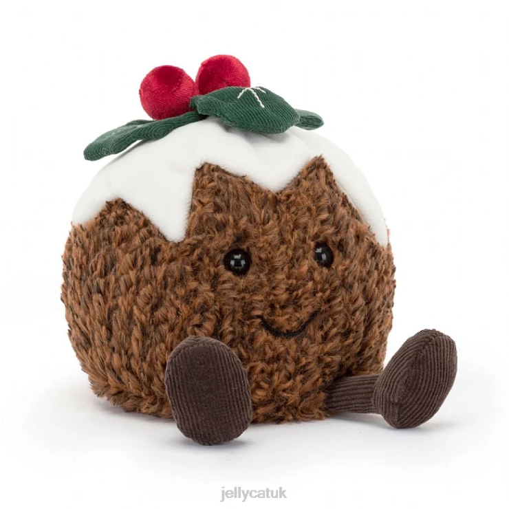 Jellycat Toy V248Z74 Amuseable Christmas Pudding Brown