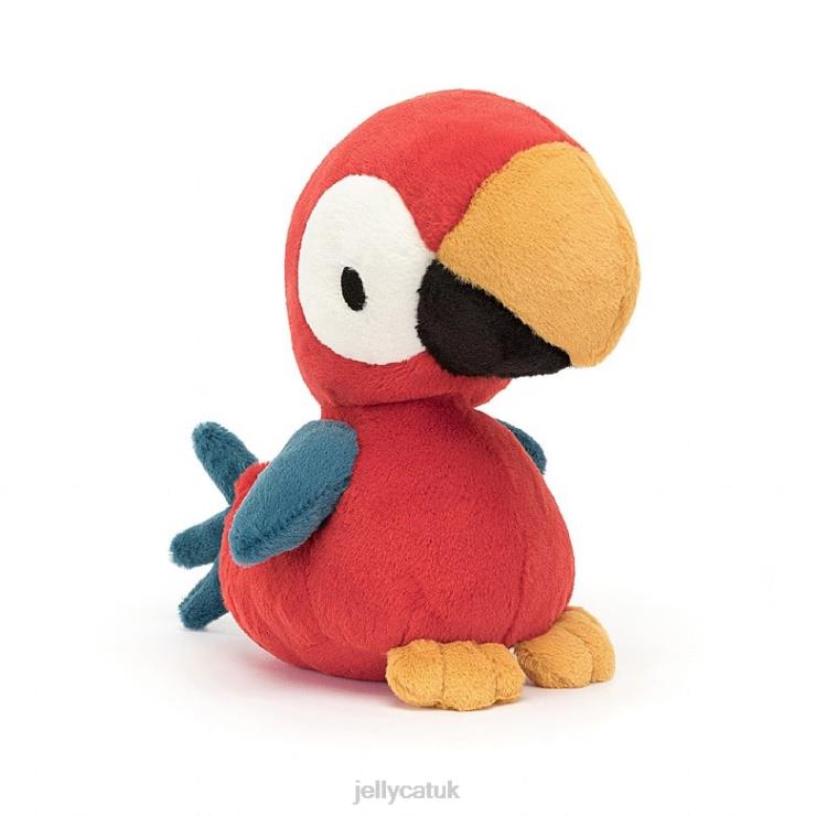 Jellycat Toy V248Z252 Bodacious Beak Parrot Red