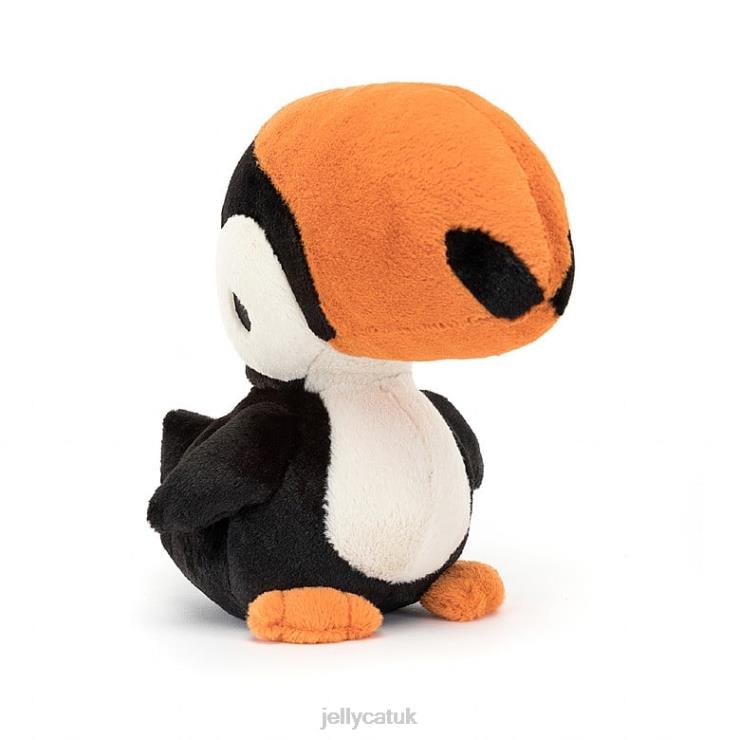 Jellycat Toy V248Z275 Bodacious Beak Toucan Black and White