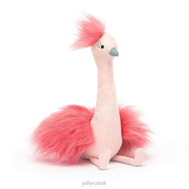 Jellycat Toy V248Z321 Fou Fou Ostrich Pink