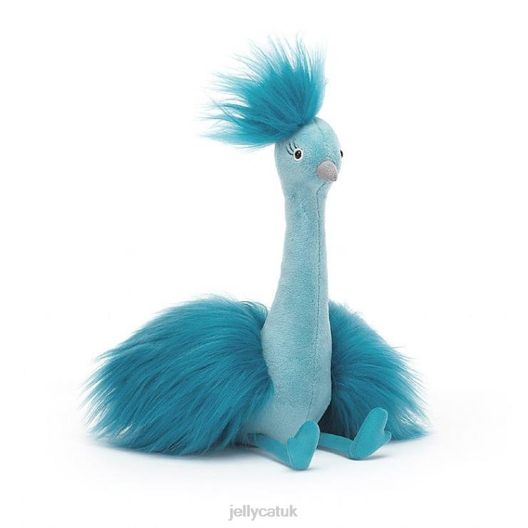 Jellycat Toy V248Z341 Fou Fou Peacock Blue