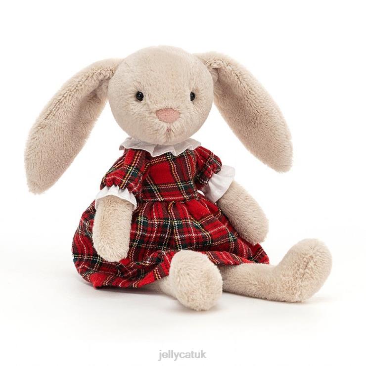 Jellycat Toy V248Z168 Tartan Lottie Bunny Red