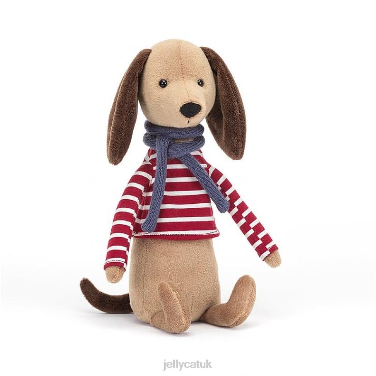 Jellycat Toy V248Z181 Beatnik Buddy Sausage Dog Tan