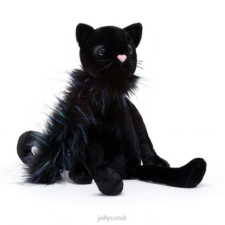 Jellycat Toy V248Z404 Glamorama Cat Black