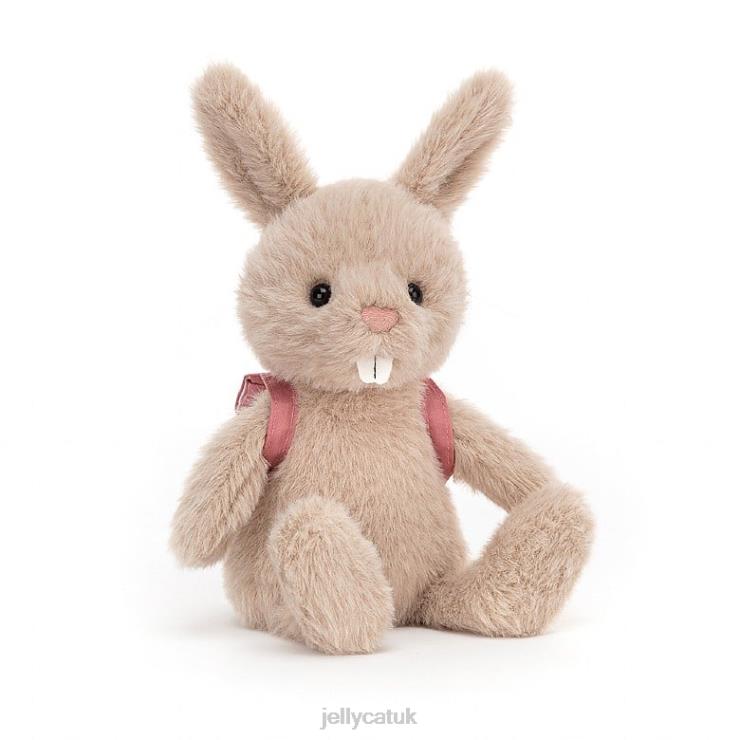 Jellycat Toy V248Z410 Backpack Bunny Pink