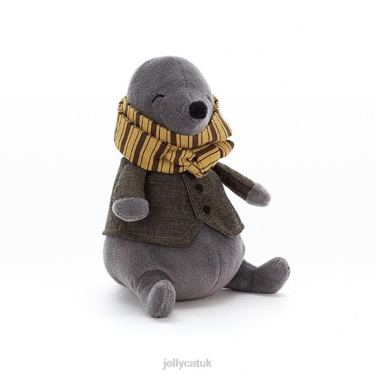 Jellycat Toy V248Z489 Riverside Rambler Mole Grey