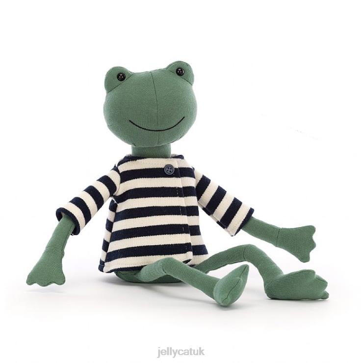 Jellycat Toy V248Z490 Francisco Frog Green