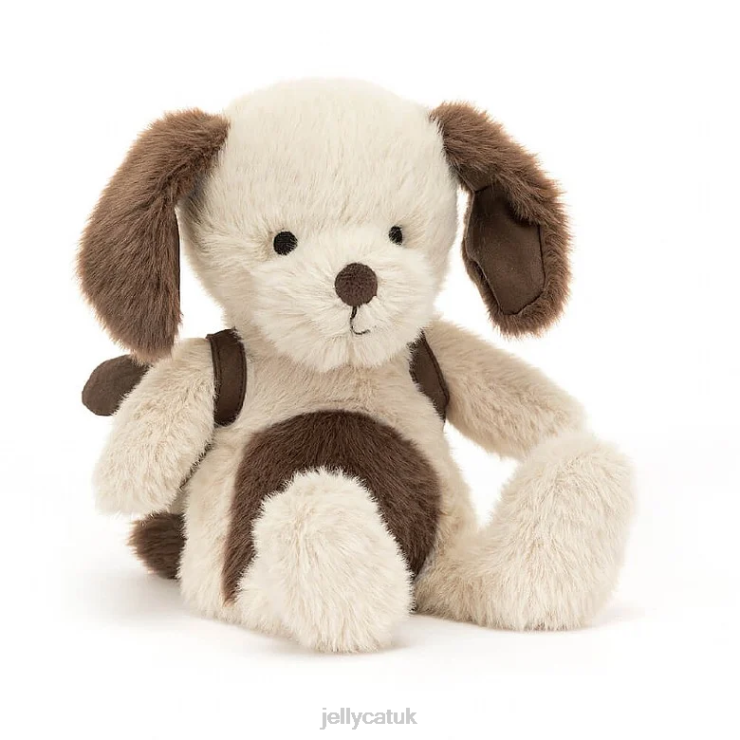 Jellycat Toy V248Z569 Backpack Puppy Brown and White