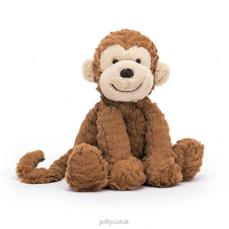 Jellycat Toy V248Z630 Fuddlewuddle Monkey Brown and White