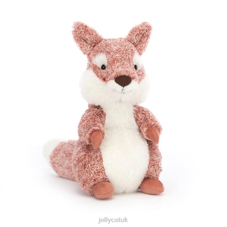 Jellycat Toy V248Z408 Ambrosie Fox Brown and White