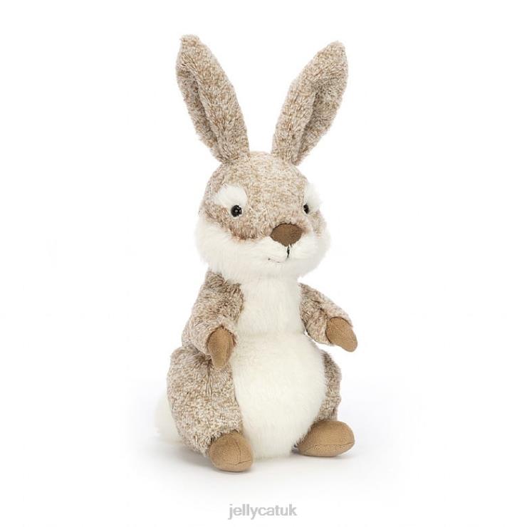 Jellycat Toy V248Z409 Ambrosie Hare Brown and White