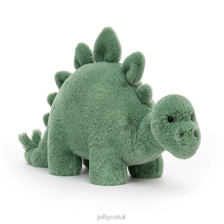 Jellycat Toy V248Z491 Fossilly Stegosaurus Green