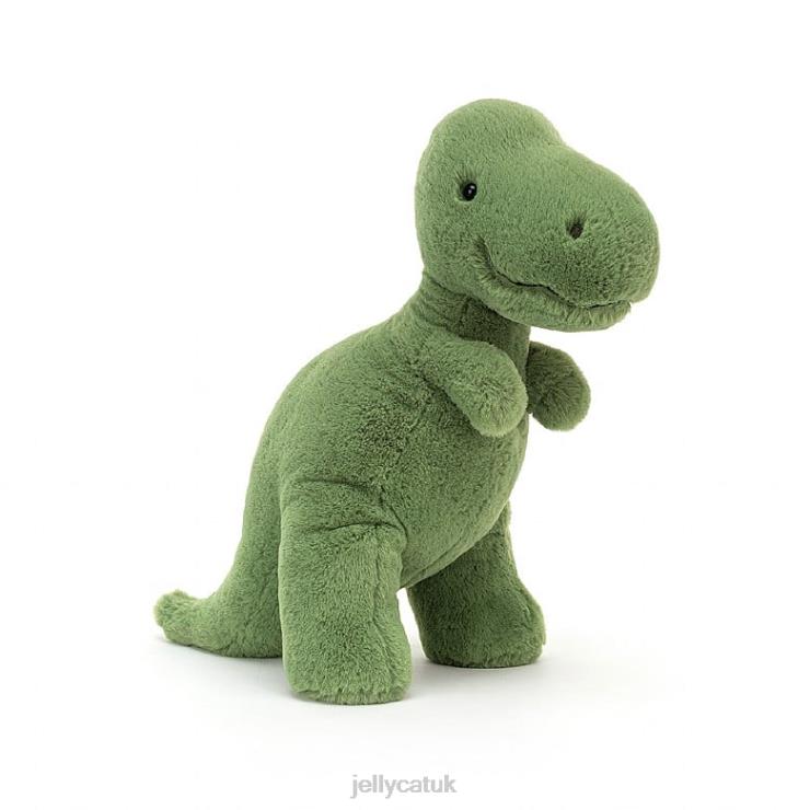 Jellycat Toy V248Z495 Fossilly T-Rex Green