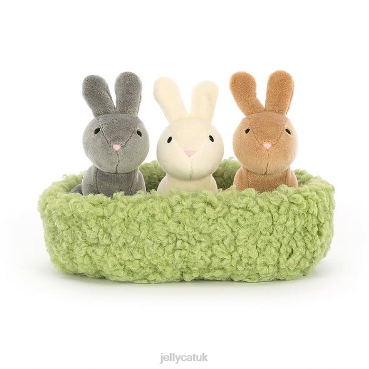 Jellycat Toy V248Z643 Nesting Bunnies Multi-colour