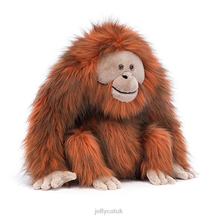 Jellycat Toy V248Z361 Oswald Orangutan Orange