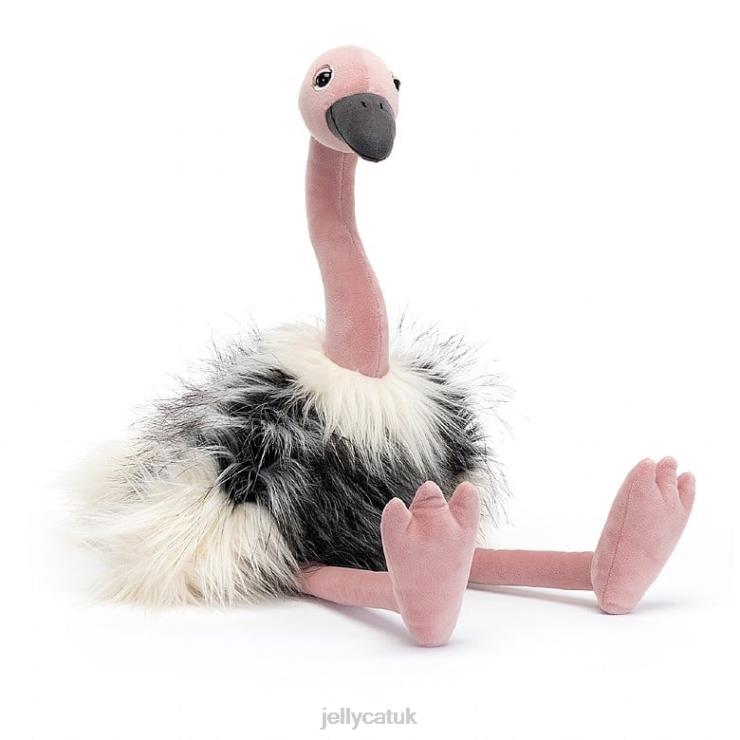 Jellycat Toy V248Z441 Ramonda Ostrich Grey