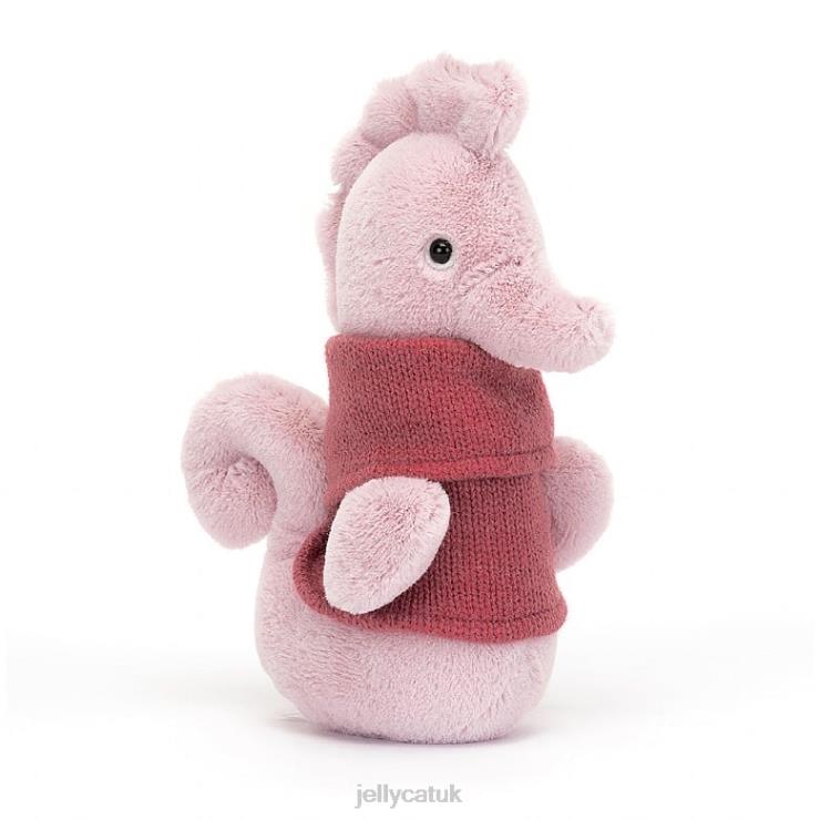 Jellycat Toy V248Z204 Cozy Crew Seahorse Lilac