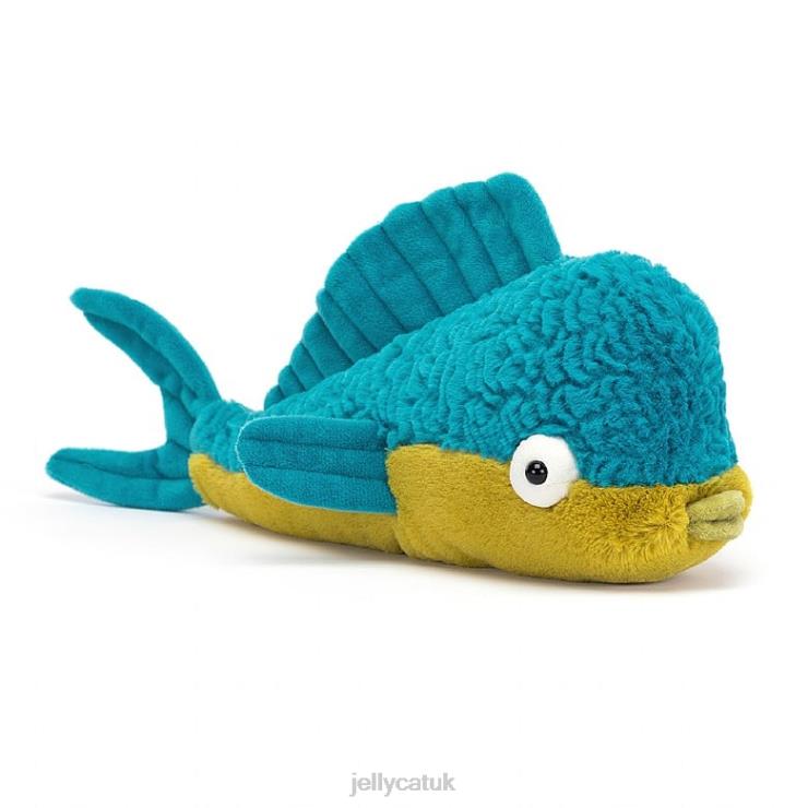 Jellycat Toy V248Z386 Delano Dorado Fish Multi-colour