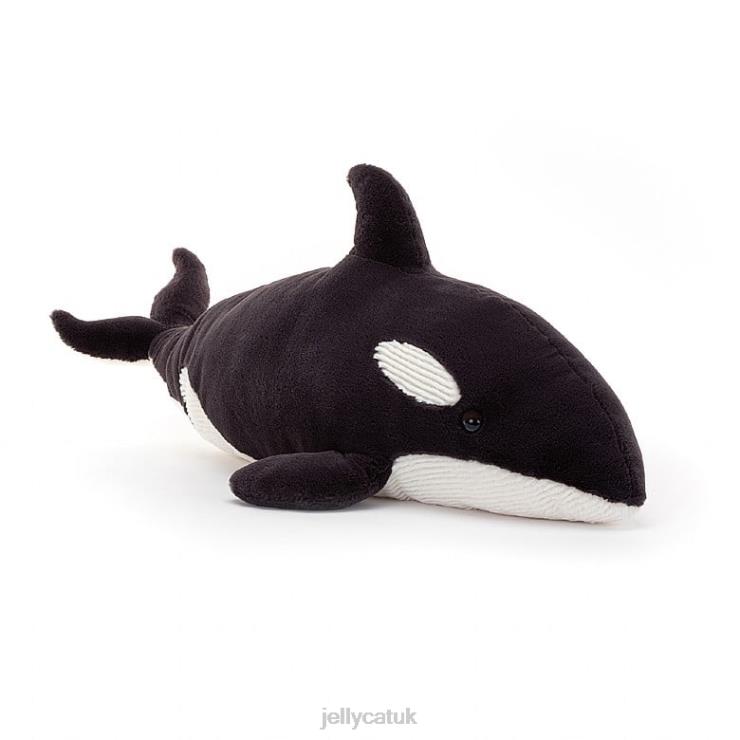 Jellycat Toy V248Z405 Ollivander the Orca Black and White