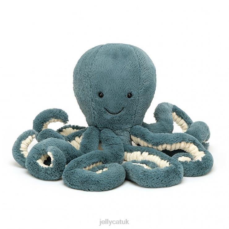 Jellycat Toy V248Z582 Storm Octopus Blue