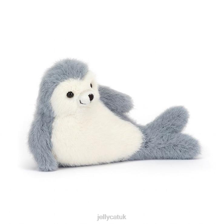 Jellycat Toy V248Z85 Nauticool Roly Poly Seal Grey and White