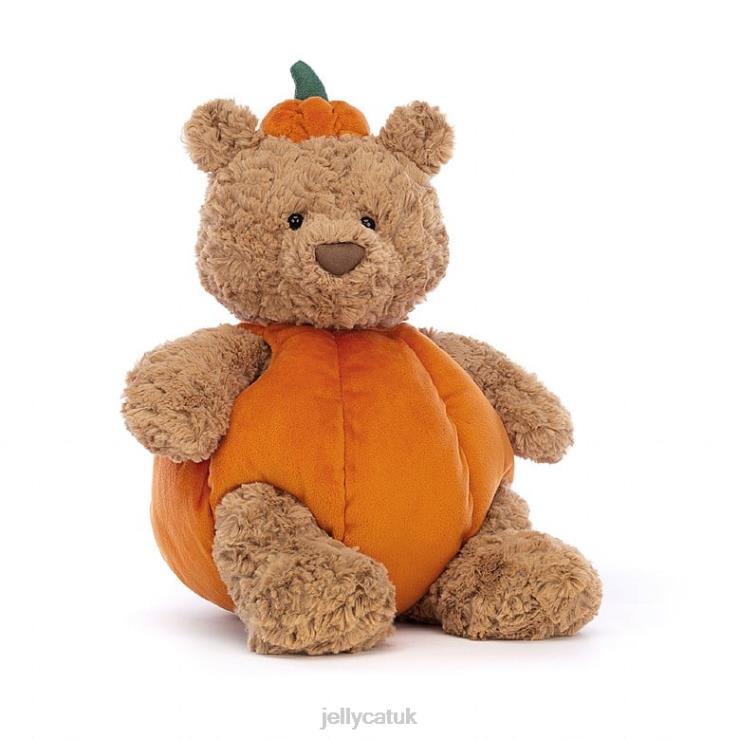 Jellycat Toy V248Z177 Bartholomew Bear Pumpkin Brown