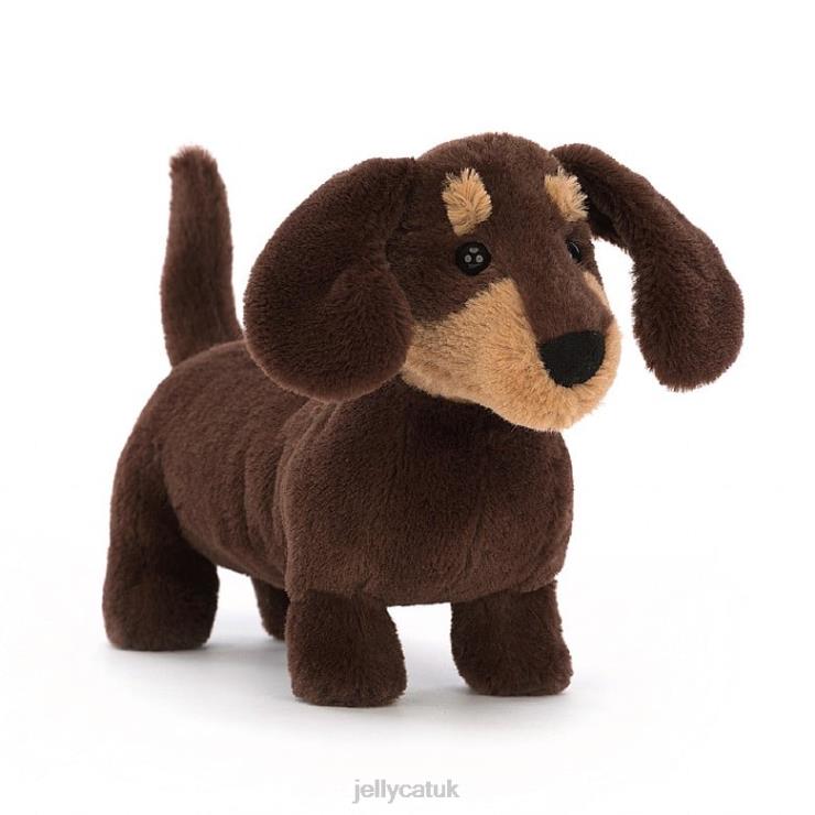 Jellycat Toy V248Z247 Otto Sausage Dog Brown