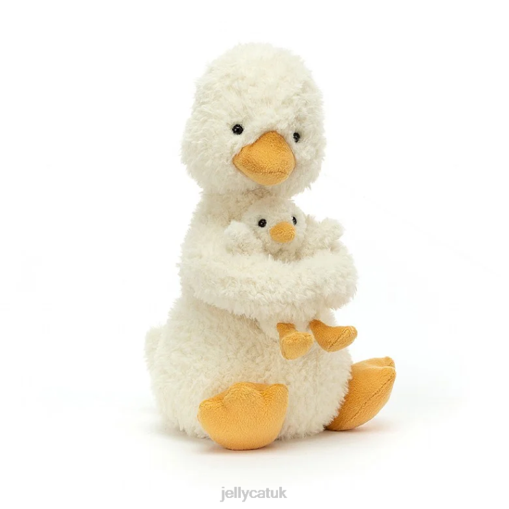 Jellycat Toy V248Z284 Huddles Duck Yellow