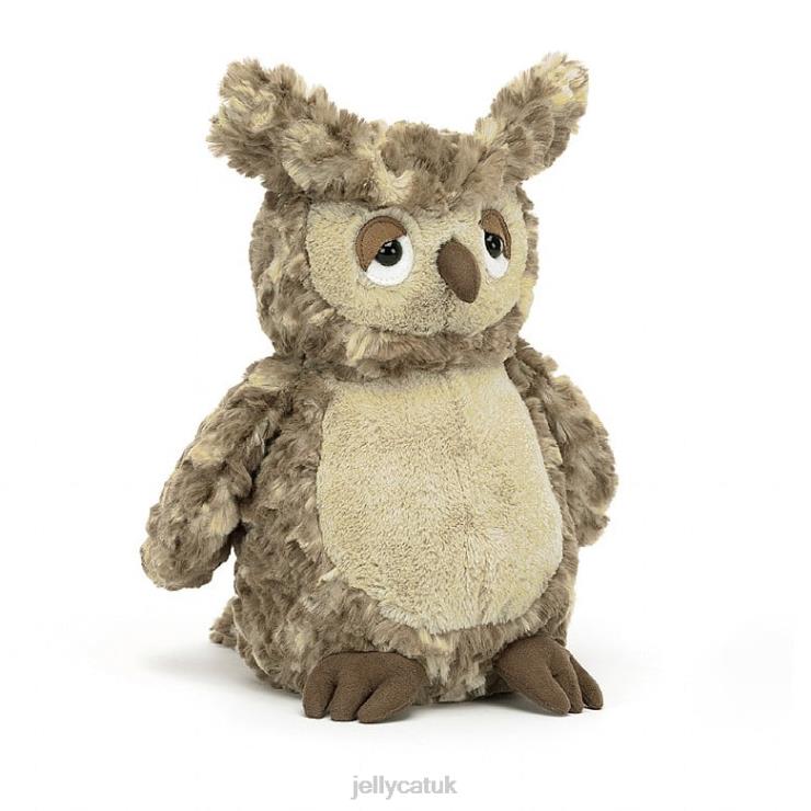 Jellycat Toy V248Z304 Oberon Owl Brown