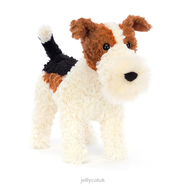 Jellycat Toy V248Z351 Hector Fox Terrier Brown and White