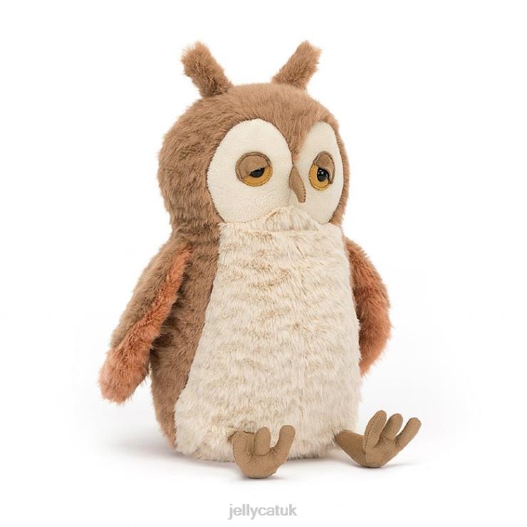 Jellycat Toy V248Z372 Oakley Owl Brown and White