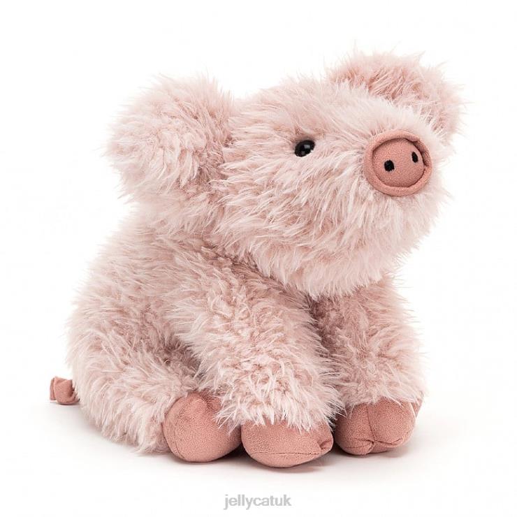 Jellycat Toy V248Z547 Curvie Pig Pink