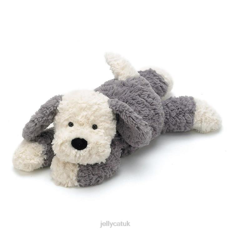 Jellycat Toy V248Z571 Tumblie Sheep Dog Grey and White