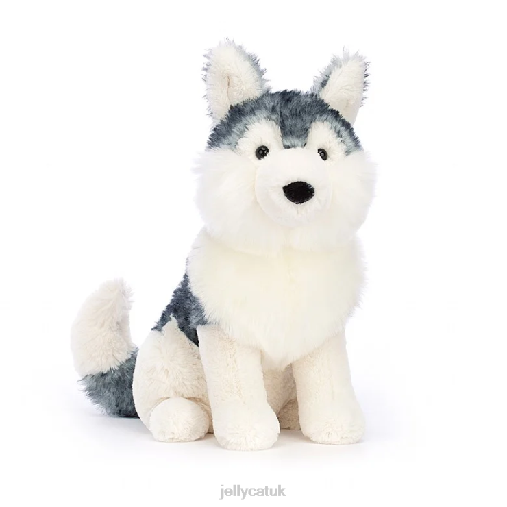 Jellycat Toy V248Z632 Jackson Husky Grey and White