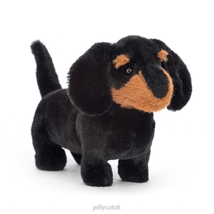 Jellycat Toy V248Z721 Freddie Sausage Dog Black